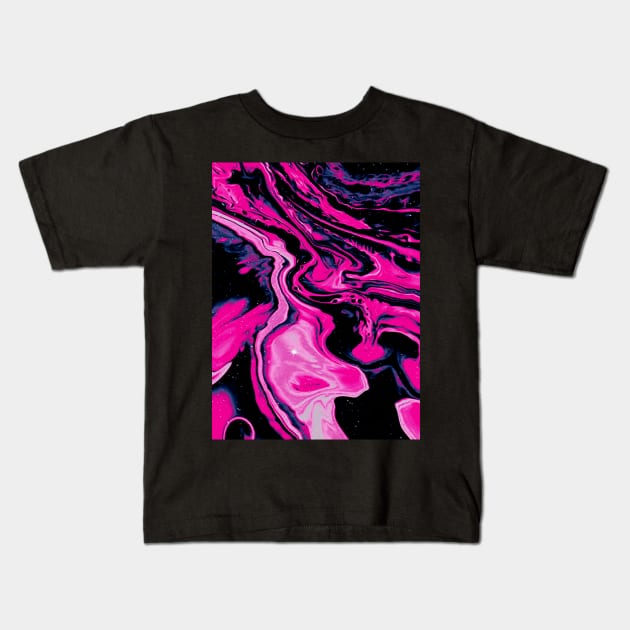 Pink Space Kids T-Shirt by PsychyPrincess